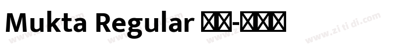 Mukta Regular 普通字体转换